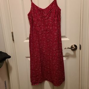 Red bandanna print LOFT dress